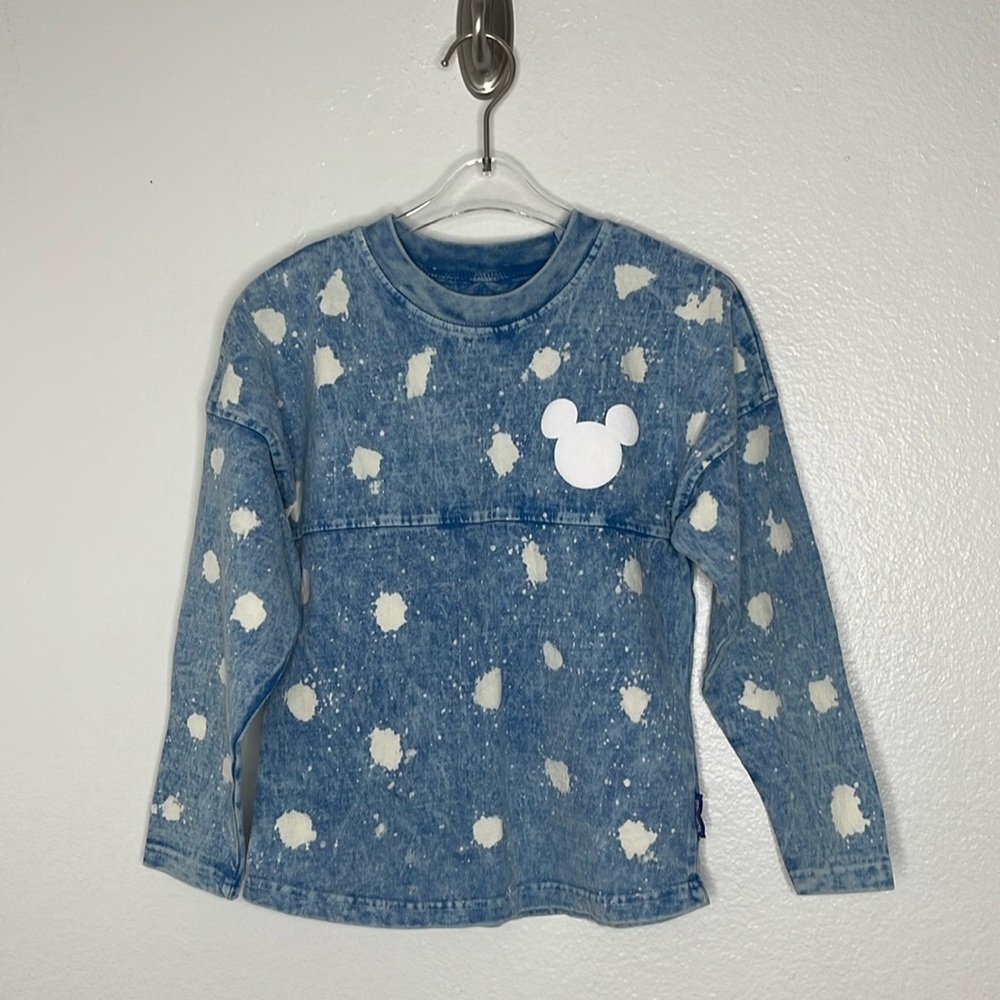 Spirit Jersey Walt Disneyland Mikey Blue Long Sleeve T Shirt Size Boys 5/6